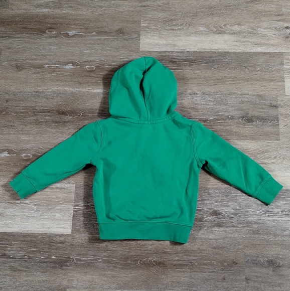 •BABY GAP BOYS GREEN DINOSAUR FOSSIL GRAPHIC HOODIE SWEATSHIRT Toddler 4 Year - Picture 4 of 9